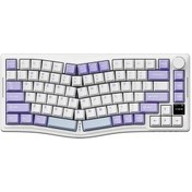 Resim Ajazz Aks075 Ergonomik Mekanik Klavye-tft Ekranlı, Bt5.1/2.4g Wireless/usb-c Kablolu, 5000mah Batarya 