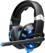 Resim GIZORI Xbox Headset, Gaming Headset with 7.1 Surround Sound Stereo, PS4 Headset with Noise Canceling Mic & LED Light, Compatible with Xbox Series X/S, PS4, PS5, PC 