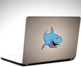 Resim Köpek Balığı Laptop Sticker 10 İnch (25X19CM) 
