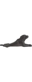 Resim Assess Store LH129 Kapı Stoperi, Köpek, Dökme Demir, Siyah 