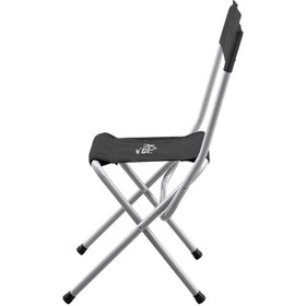 Resim Katlanabilir Balıkçı Kamp Taburesi - Arkalıklı - Siyah (19019) 