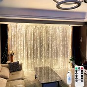 Resim USB ile Çalışan Uzaktan Kumandalı Perde Işıkları - Sıcak Beyaz/Beyaz/Renkli Peri Çubuğu Işıklar Yatak Odası, Noel, Düğün ve Tatil Dekorasyonları için | Dekoratif LED Işıklar | USB Güçlü Aydınlatma | Ev Dekoru İçin Renkli Işıklar 