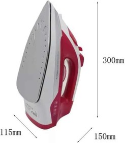 Resim Seramik Tabanlı Kırmızı 2200 Watt Şok Buharlı Ütü 