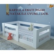 Resim Ninnimo Montessori Y19 70x140 Yatak Uyumlu Beyaz Karyola 