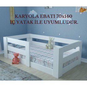 Resim Ninnimo Montessori Y19 70x140 Yatak Uyumlu Beyaz Karyola 