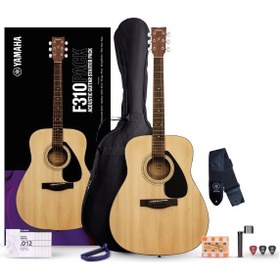 Resim Yamaha F310P Akustik Gitar Seti (Natural) 