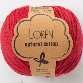 Resim Loren Natural Cotton Vişne Çürüğü El Örgü İpi - R099 - 33912 