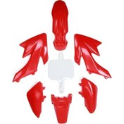 Resim Cloudstore Kırmızı Changcheng Dirt Bike Gövde Seti: Crf50/xr50/70/110/125 Modelleri İçin Aerodinamik Tam Kaporta 