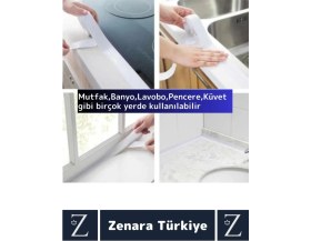 Resim Premium Uzun Ömürlü Suya Neme Küfe Dayanıklı Mutfak Lavabo Pencere Kenar Yalıtım Bandı 3.2 mt x 5 Ad 