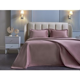 Resim Napoli Yatak Örtüsü Çift Kişilik - Pudra 