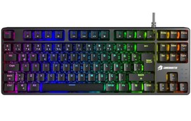 Resim Gamebooster G23B Enigma TKL Rainbow Aydınlatmalı Red Switch Mekanik Siyah Oyun Klavyesi 