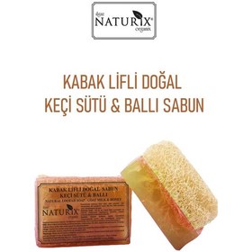 Resim Naturix Doğal Kabak Lifli Keçi Sütü & Ballı Sabun 130 G 