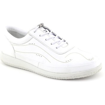 Barmea 2021 Beyaz Deri Lastikli Kadın Spor Ayakkabı