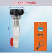 Resim Balık Tankı Balık Tuvalet Tam Şeffaf Balık Atık Toplayıcı Akvaryum Drenaj 1 İnch Female F '+3'lü Yedek Filtre Seti 