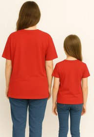 Resim SVART WEAR MAMA MINI Anne Kız Kombin Tişört Takımı T-Shirt Twin Anne Kız Çocuk Oversize MAMA MINI (TEKLİ FİYAT) 