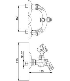 Resim Eca Osmanlı Aplike Mutfak Eviye Bataryası 102206001 