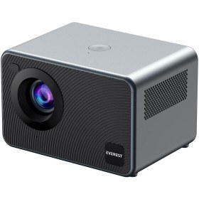 Resim Everest Gri- Siyah 1080p 9800 Lümens Tripodlu Android 9.0 4k Destekli Full Hd Projeksiyon Cihaz 