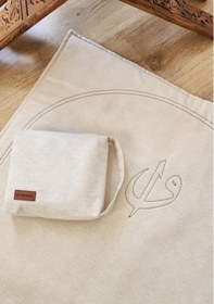 Resim Sade Seccade Çantalı Naturel Düz 70x115 Vavelif Nakış Çantalı 