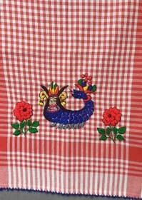 Resim Pınar 6788 9651 El Yapımı 2' li Şahmaran İşlemeli Nakışlı Koton Kurulama Bezleri 