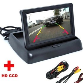Resim Katlanır 4,3" Lcd Ekran Ve Geri Vites Park Kamerası 