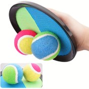 Resim 1 Takım Çocuklar için Top Atma ve Yakalama Oyun Seti - Toksik Olmayan yapışkan toplar & Raket benzeri fırlatıcı ile Açık/Kapalı Alan Partisi, Kamp, Havuz&Plaj oyuncak seti (Yeşil, Pembe, Mavi, Sarı, Siyah) Renk Kodlu Topya Doğum Günü partisini motor beceriler geliştirme koordinasyon konsantrasyon eğitimi erkekler ve kızlar için her hava durumuna uygun güvenli top atıcısıyla çok renk seçeneği ile kolayca keyifle 