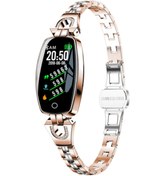 Resim Utelips Altın Ren Taşlı Kordon Smart Watch Mi Pro Kadın Akıllı Saat Yeri Seri Pırlanta Saat Dijital Ekran 