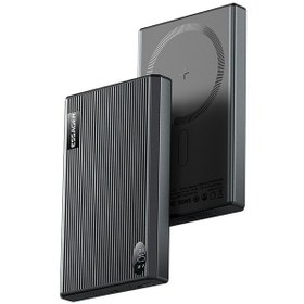 Resim Essager Manyetik Güç Bankası 10000mah 20w Hızlı Şarj Taşınabilir Kablosuz Şarj Cihazı Siyah 