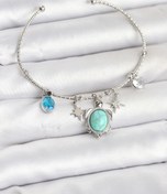 Resim BURCU MODA Caretta Caretta Charmlı Gümüş Renk Kadın Bileklik 