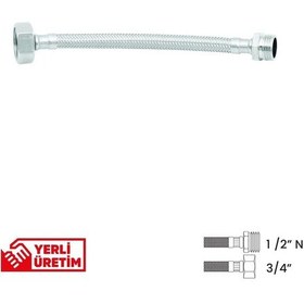 Resim Bağlantı Hortumu 1/2' N ' -3/4' 40 Cm 