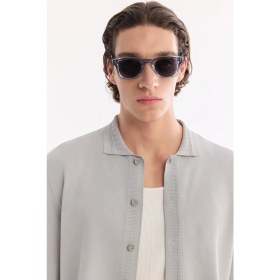 Resim AVVA Erkek Gri Polo Yaka Düğmeli Rayon Regular Fit Hırka A61Y5001 