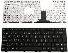 Resim Asus eee pc 1005ha ile Uyumlu Klavye Türkçe Siyah 