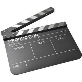 Resim Pazly 30x24.5cm Akrilik Film Klaketi, Yönetmen Slate Tahtası, Kuru Silinebilir Ahşap Ve Akrilik 