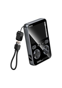 Resim Hoco. Q47 Shine 10.000 Mah Pd 20w Dahili Retro Oyun Konsollu Powerbank - Siyah Siyah 