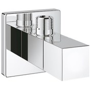 Resim Grohe 22012000 1 2" Giriş. 3 8 Çıkışlı Eurocube Ara Musluk Krom 