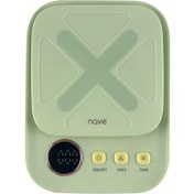 Resim Nave K8082 Dijital Mutfak Tartısı Şarjlı, 0,05g Hassasiyet, 5kg Kapasite, Lcd Ekranlı Hassas Terazi Yeşil 