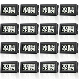 Resim Galaxxy Kuluçka Makinesi Sürüngen Mahzeni Için 16 Paket Termometre, Santigrat Cinsinden (Yurt Dışından) 