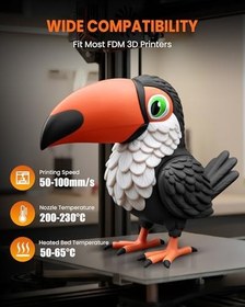 Resim TECBEARS PLA 3D Yazıcı Filament 1.75mm Mavi, Boyut Doğruluğu +/- 0.02 mm, 1 Kg Makara, 1'li Paket 
