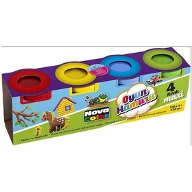 Resim Nova Color Oyun Hamuru Maxi 4 Renk Play Dough 