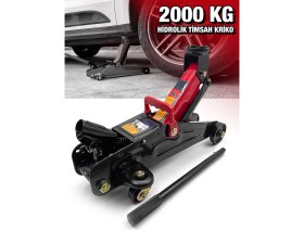 Resim Proxtech 2 Ton Profesyonel Yüksek Kalite 2 Ton Arabalı Tekerlekli Hidrolik Kriko Plastik Taşıma Çantalı Kriko 