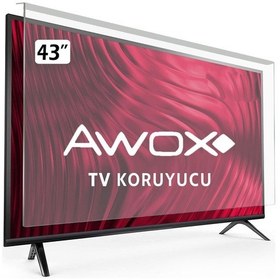 Resim Awox Uyumlu 43" inç 109 Ekran Tv Ekran Koruyucu Paneli 