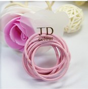 Resim Yaozixa Klasik Çocuk Saç İpi Seti 10 Adet - Yüksek Esneklikli, 30 Renk Kartlı, Pembe - Günlük Kullanıma Uygun Gri - Siyah 