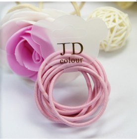 Resim Yaozixa Klasik Çocuk Saç İpi Seti 10 Adet - Yüksek Esneklikli, 30 Renk Kartlı, Pembe - Günlük Kullanıma Uygun Gri - Siyah 