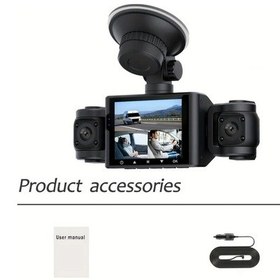 Resim Motion003 Bcuoz 360 4 Kanallı Araç Kamerası 1080p Ön 480p Yanlar 2 4" Ekran Gece Görüşü 64gb Opsiyonel 