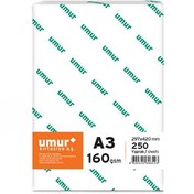 Resim Umur A3 Gramajlı 160 GR 250 Yaprak Fotokopi Kağıdı 1 Paket 