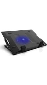 Resim Nisar Store INC-341FXS Ergonomik USB Sessiz 7"-17" Notebook Stand Soğutucu Gürültü Seviyesi 10 Dba 140 Mmlik Fan Ile Güçlü Hava Akımı 2 USB Girişi Isı Yayılımıyla Yüksek Performans Güç Girişi 075 W 