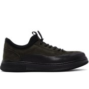 Resim Derimod Erkek Haki Bağcıklı Nubuk Deri Casual Sneaker 24WFD6761V3 