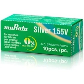 Resim Murata 10 Adet Sr626Sw 377 Japon Malı Saat Pili 