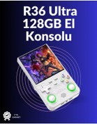 Resim R36 Ultra El Konsolu - 4' Hd Ips Ekran, 128gb Dahili Hafıza, 30.000 Oyun Yüklü 