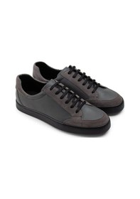 Resim Deery Hakiki Deri Gri Sneaker Erkek Ayakkabı - 01862Mgrıc01 Gri 