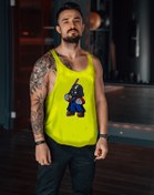 Resim Freeyez Darth Plumber Gym Fitness Tank Top Sporcu Atleti Beyaz 
